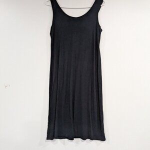 Diane Kennedy Bamboo Jersey Sleeveless Dress Black Size Medium